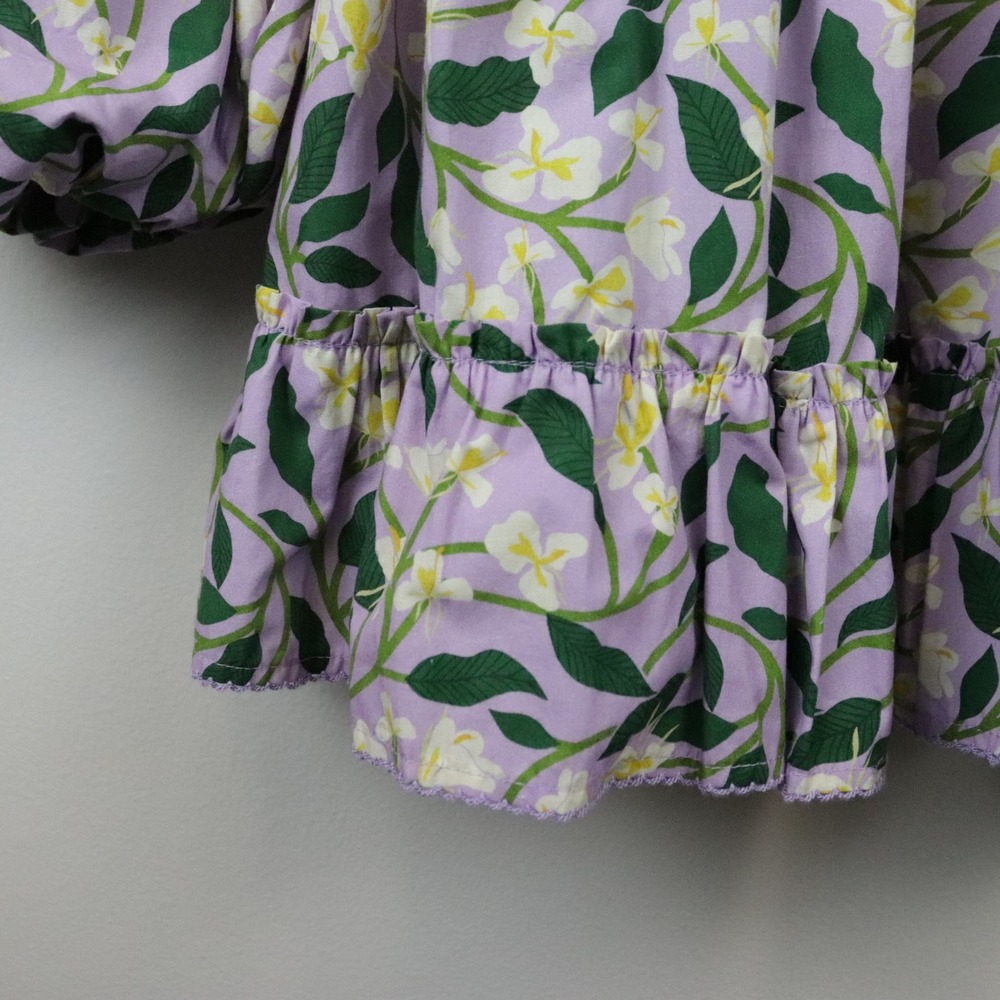 NWT Agua‎ by Agua Bendita Avena Dos Gardenias Lila Mini Dress Small - Picture 5 of 11
